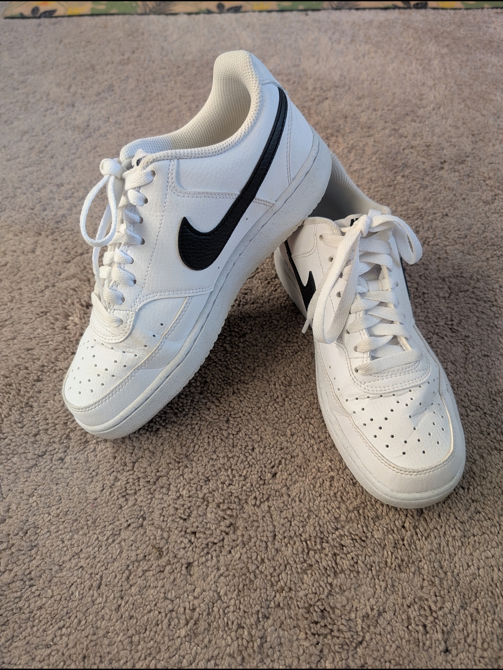 Nike Court Vision White Low-Top Sneakers